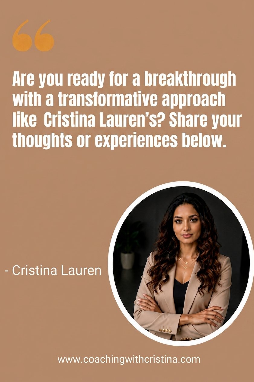 Are you ready for a breakthrough with a transformative approach like Cristina Laurens Share your thoughts or experiences below. 2026 06 01T000206.569Z Coaching with Cristina